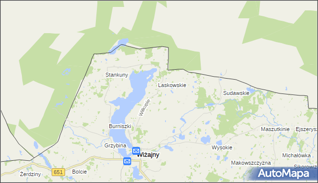 mapa Wiłkupie, Wiłkupie na mapie Targeo