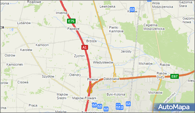 mapa Wola Bykowska, Wola Bykowska na mapie Targeo