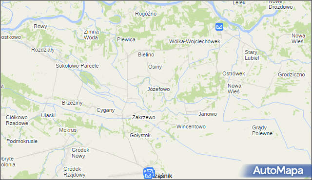 mapa Wola Polewna, Wola Polewna na mapie Targeo