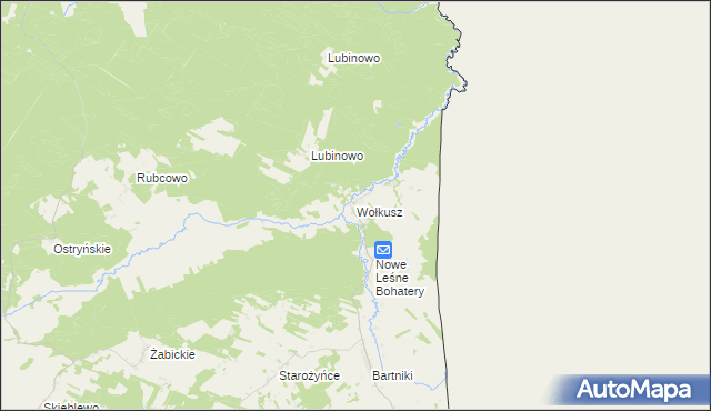 mapa Wołkusz, Wołkusz na mapie Targeo
