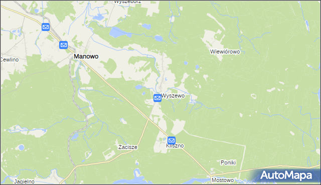 mapa Wyszewo, Wyszewo na mapie Targeo