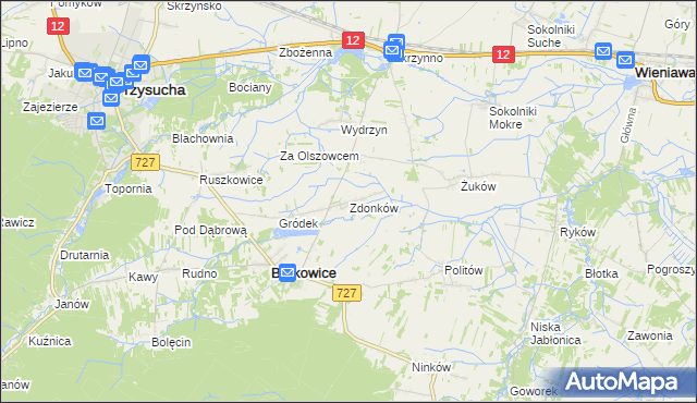 mapa Zdonków, Zdonków na mapie Targeo