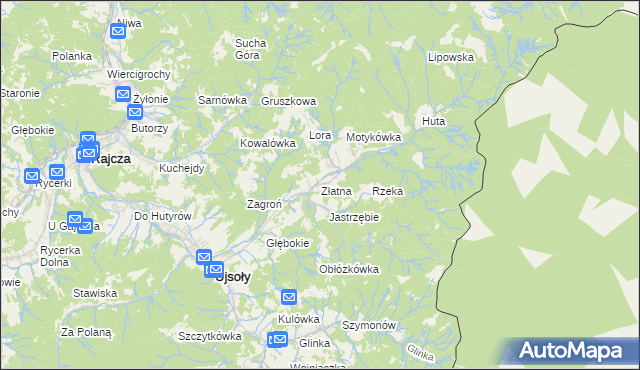 mapa Złatna, Złatna na mapie Targeo