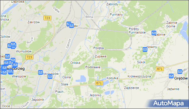 mapa Żupawa, Żupawa na mapie Targeo