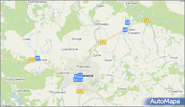 mapa Żytnik, Żytnik na mapie Targeo