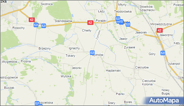 mapa Żytniów, Żytniów na mapie Targeo