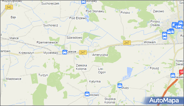 mapa Ameryczka, Ameryczka na mapie Targeo
