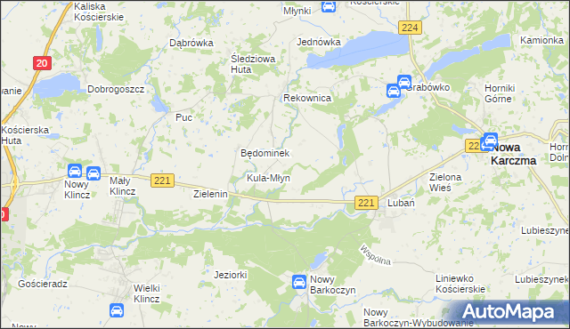 mapa Będomin, Będomin na mapie Targeo