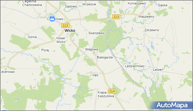 mapa Białogarda, Białogarda na mapie Targeo