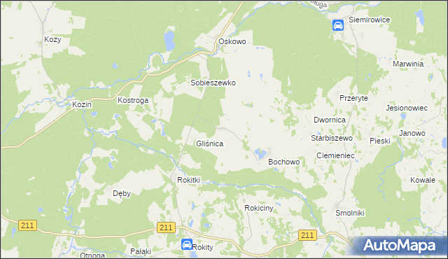 mapa Bochówko, Bochówko na mapie Targeo