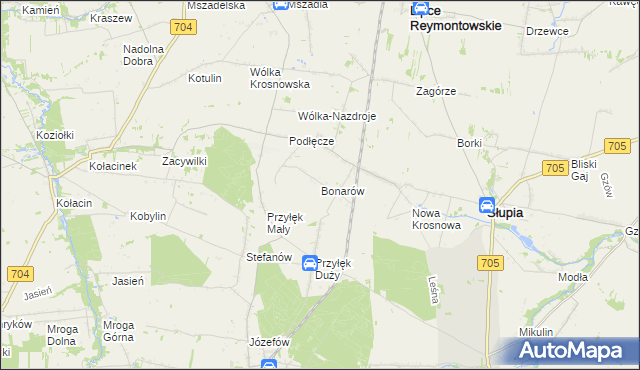 mapa Bonarów, Bonarów na mapie Targeo