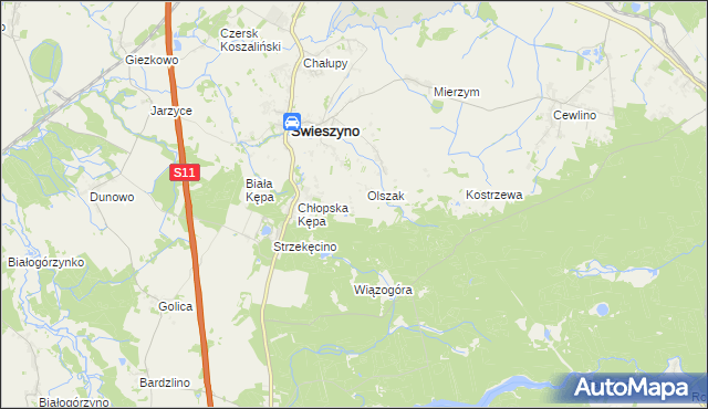 mapa Brzeźniki, Brzeźniki na mapie Targeo