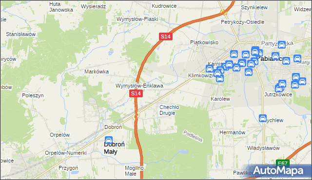 mapa Chechło Pierwsze, Chechło Pierwsze na mapie Targeo