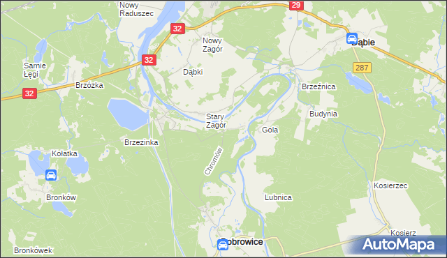 mapa Chromów, Chromów na mapie Targeo