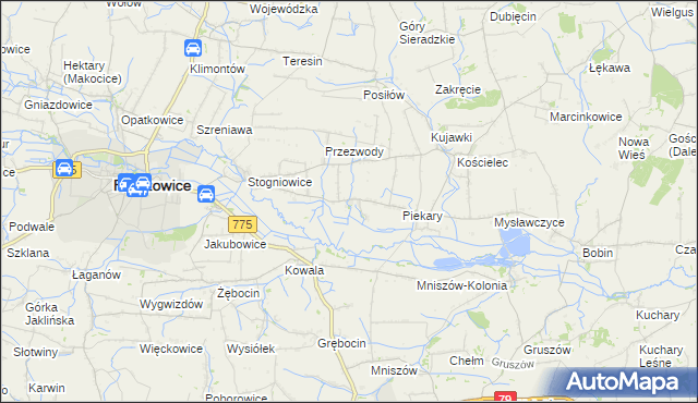 mapa Ciborowice, Ciborowice na mapie Targeo