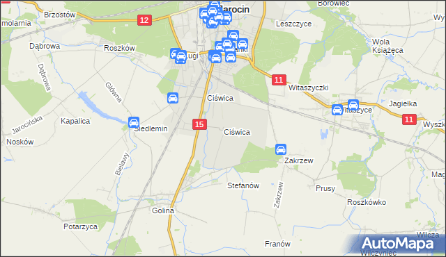 mapa Ciświca, Ciświca na mapie Targeo