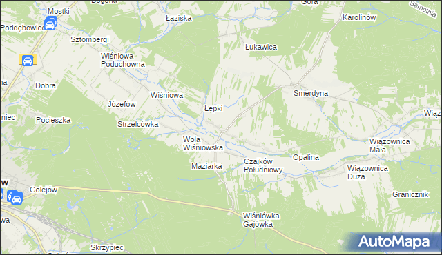 mapa Czajków Północny, Czajków Północny na mapie Targeo