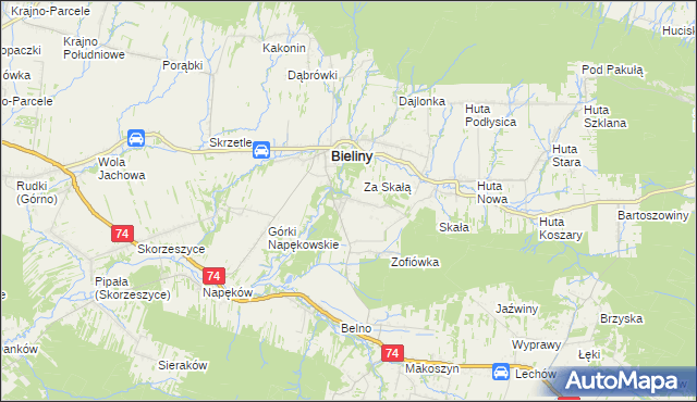 mapa Czaplów, Czaplów na mapie Targeo