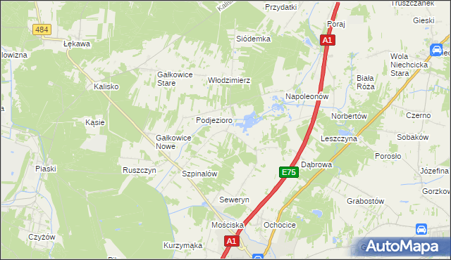 mapa Danielów, Danielów na mapie Targeo