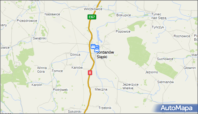 mapa Dankowice gmina Jordanów Śląski, Dankowice gmina Jordanów Śląski na mapie Targeo