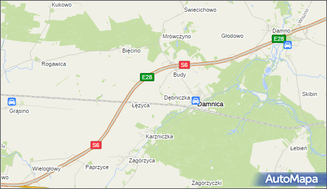 mapa Dębniczka, Dębniczka na mapie Targeo