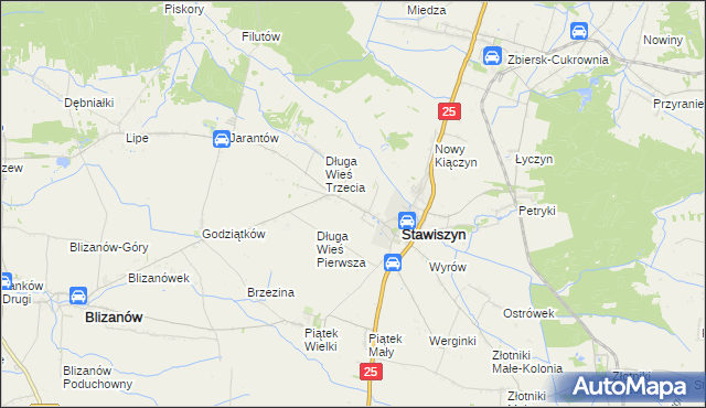 mapa Długa Wieś Druga, Długa Wieś Druga na mapie Targeo