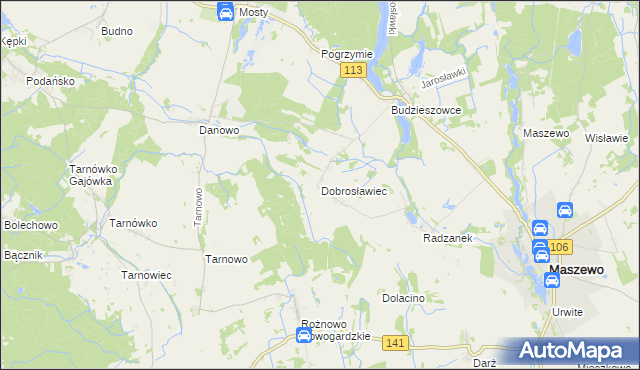 mapa Dobrosławiec, Dobrosławiec na mapie Targeo