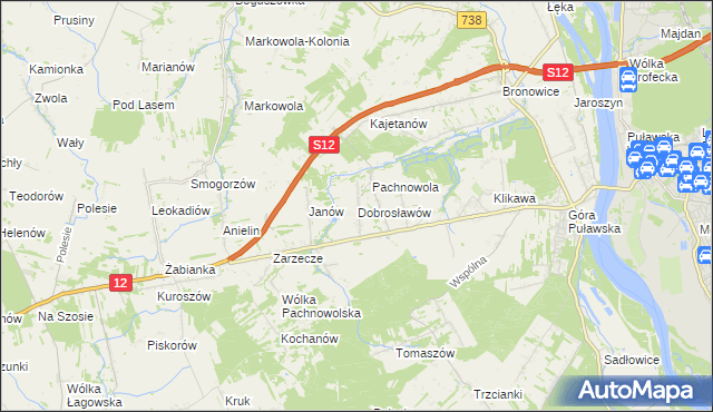 mapa Dobrosławów, Dobrosławów na mapie Targeo