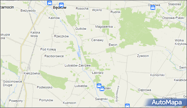mapa Drzazgowa Wola, Drzazgowa Wola na mapie Targeo