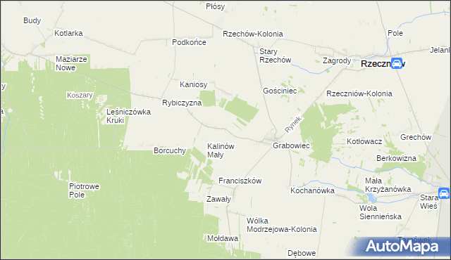 mapa Dubrawa, Dubrawa na mapie Targeo