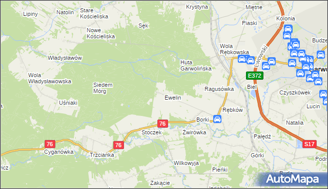 mapa Ewelin, Ewelin na mapie Targeo