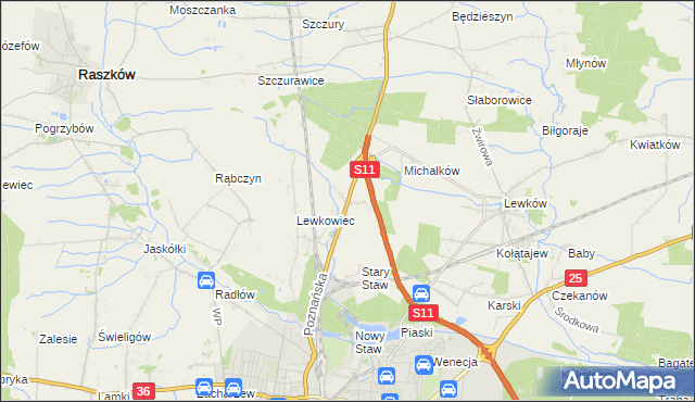 mapa Franklinów, Franklinów na mapie Targeo