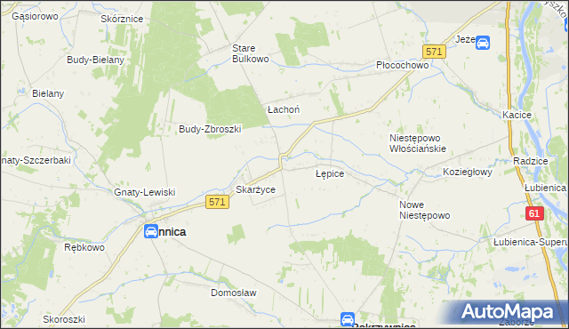 mapa Golądkowo, Golądkowo na mapie Targeo