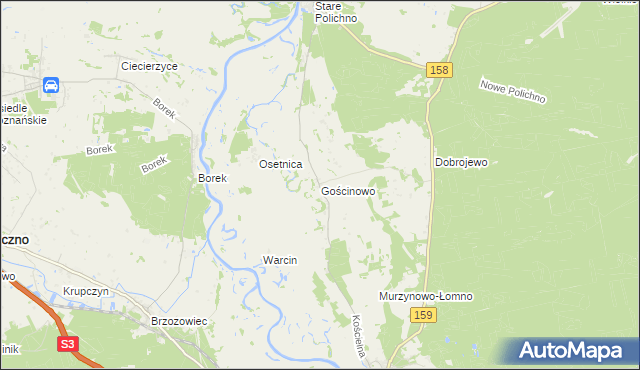 mapa Gościnowo, Gościnowo na mapie Targeo