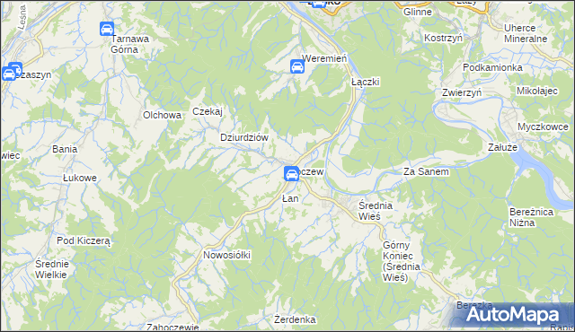 mapa Hoczew, Hoczew na mapie Targeo