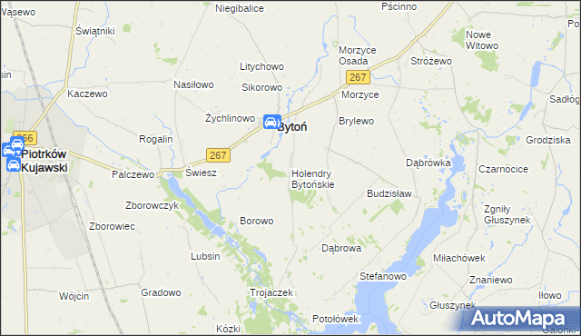 mapa Holendry Bytońskie, Holendry Bytońskie na mapie Targeo