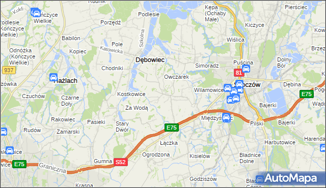 mapa Iskrzyczyn, Iskrzyczyn na mapie Targeo