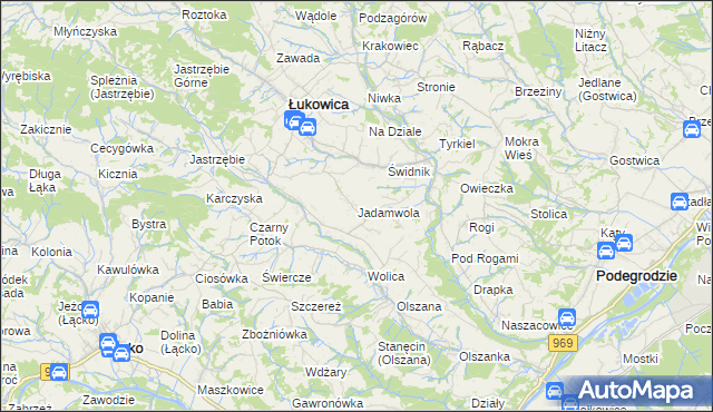 mapa Jadamwola, Jadamwola na mapie Targeo