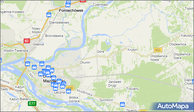 mapa Janówek Pierwszy, Janówek Pierwszy na mapie Targeo