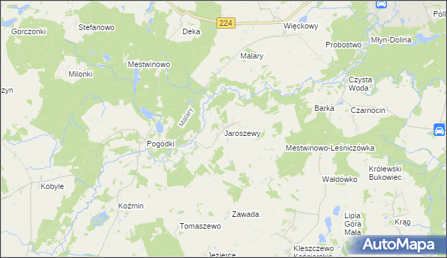 mapa Jaroszewy, Jaroszewy na mapie Targeo