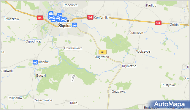 mapa Jugowiec, Jugowiec na mapie Targeo