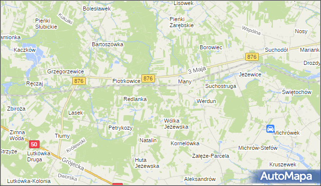 mapa Julianów gmina Tarczyn, Julianów gmina Tarczyn na mapie Targeo