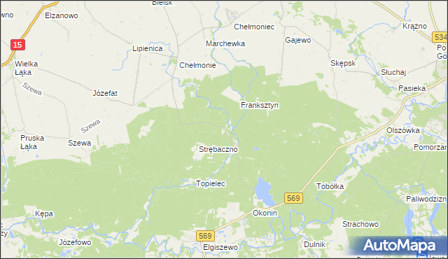 mapa Kałdunek, Kałdunek na mapie Targeo