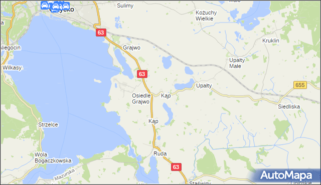 mapa Kąp, Kąp na mapie Targeo