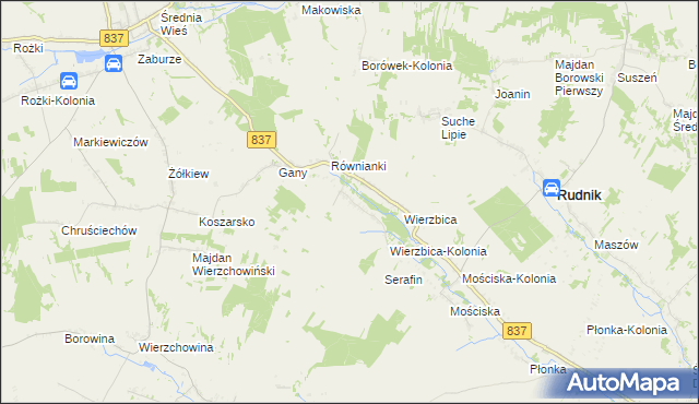 mapa Kaszuby, Kaszuby na mapie Targeo