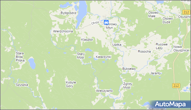 mapa Katarzynki gmina Lipnica, Katarzynki gmina Lipnica na mapie Targeo