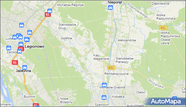 mapa Kąty Węgierskie, Kąty Węgierskie na mapie Targeo