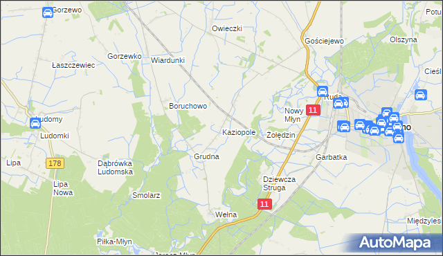 mapa Kaziopole, Kaziopole na mapie Targeo