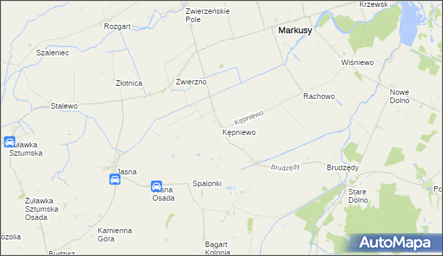 mapa Kępniewo, Kępniewo na mapie Targeo