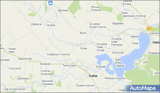 mapa Kitów, Kitów na mapie Targeo